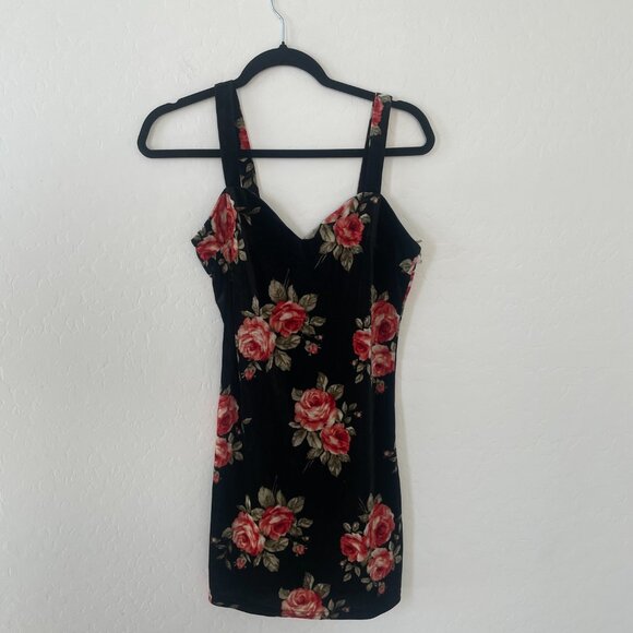 ⭐️Bodycon Floral Chic Flower Club Mini Hipster Boho Hippie Artsy Party Hip Dress - Picture 8 of 8